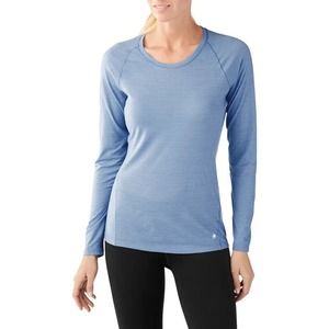 Smartwool Blue Raglan Long Sleeve Tee Fitted
